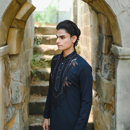 Noir Majesty Pichwai Kurta