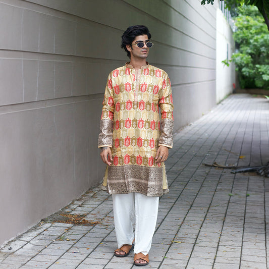 Golden Buta Heritage Kurta