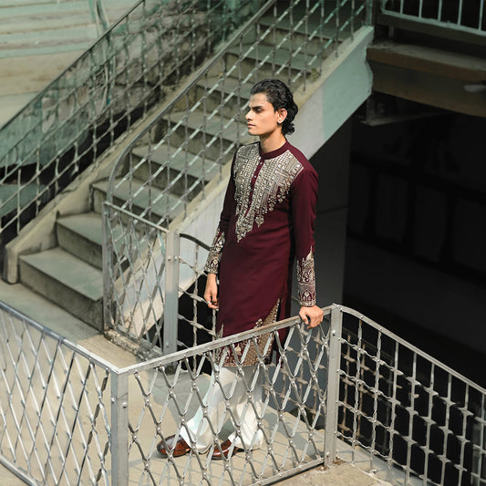 Wine Regal Pichwai Kurta