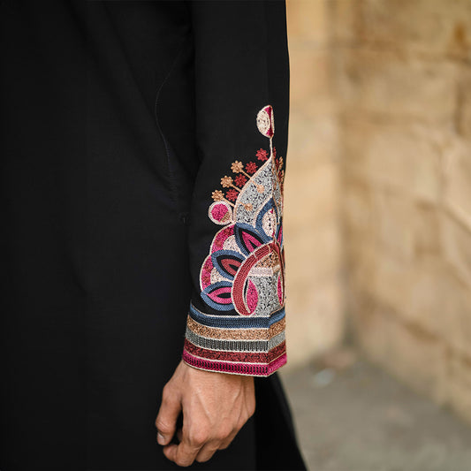 Noir Royal Embroidered Kurta