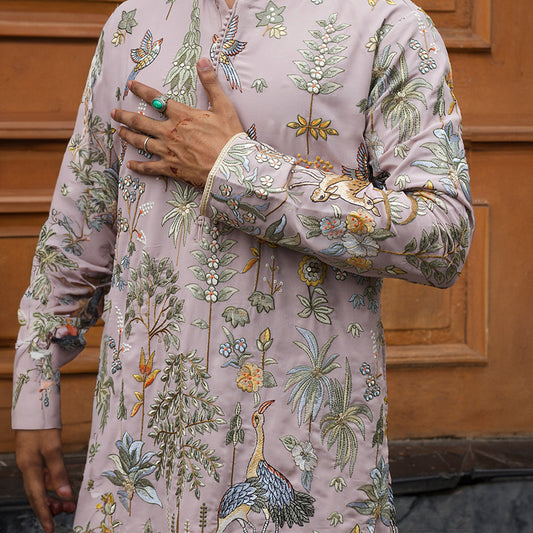 Blush Forest Embroidered Kurta