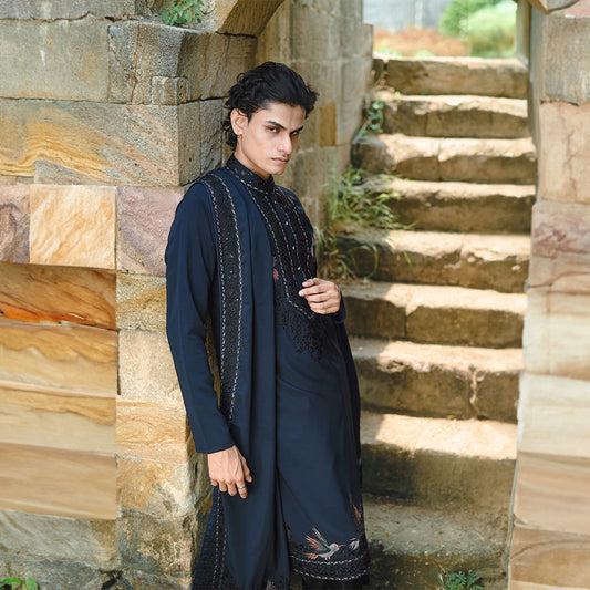 Noir Majesty Pichwai Kurta