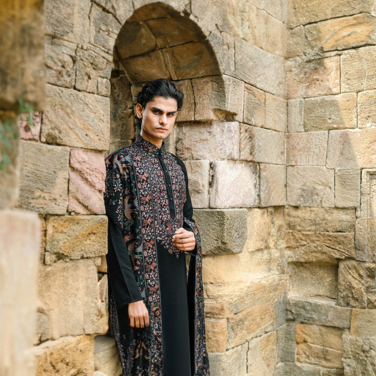 Noir Royal Tapestry Kurta Set