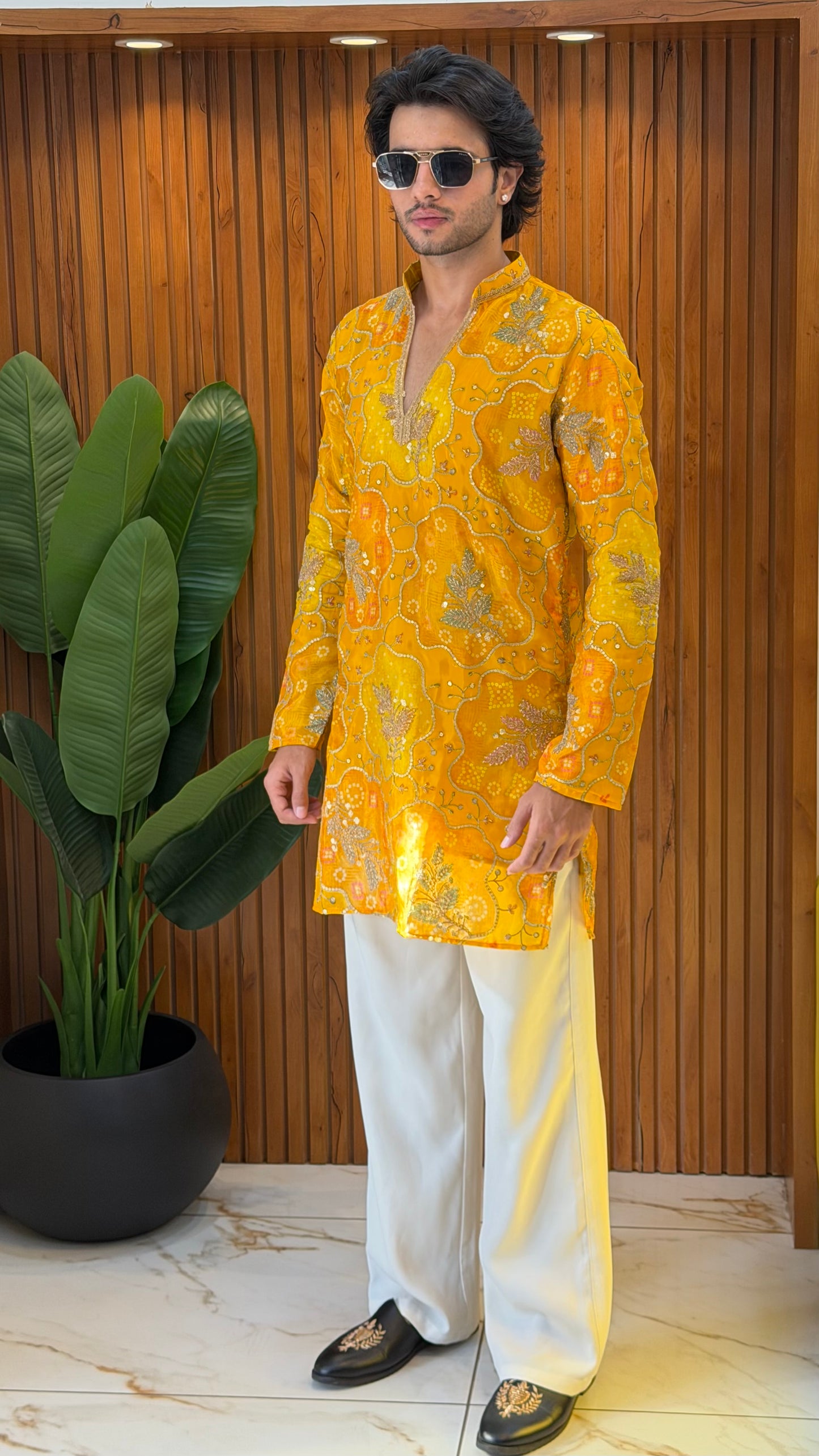 Amber Bloom Designer Kurta