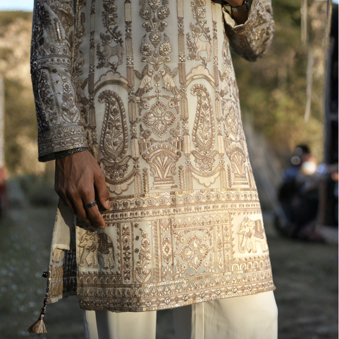 Ivory Vanraj Heritage Kurta