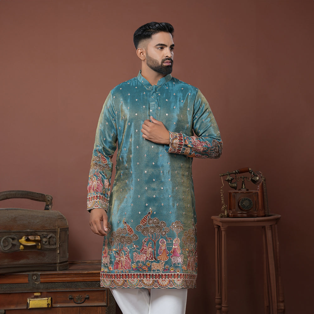 Peacock Court Kurta