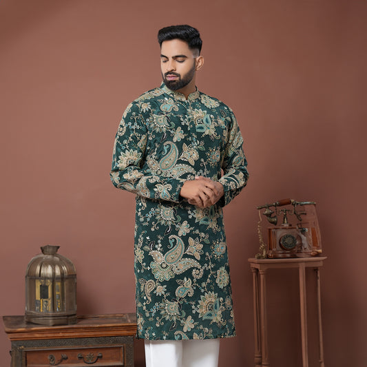 Emerald Elegance Kurta