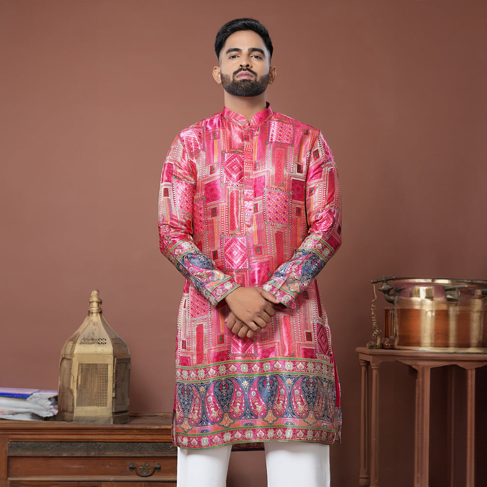 Crimson Royale Kurta