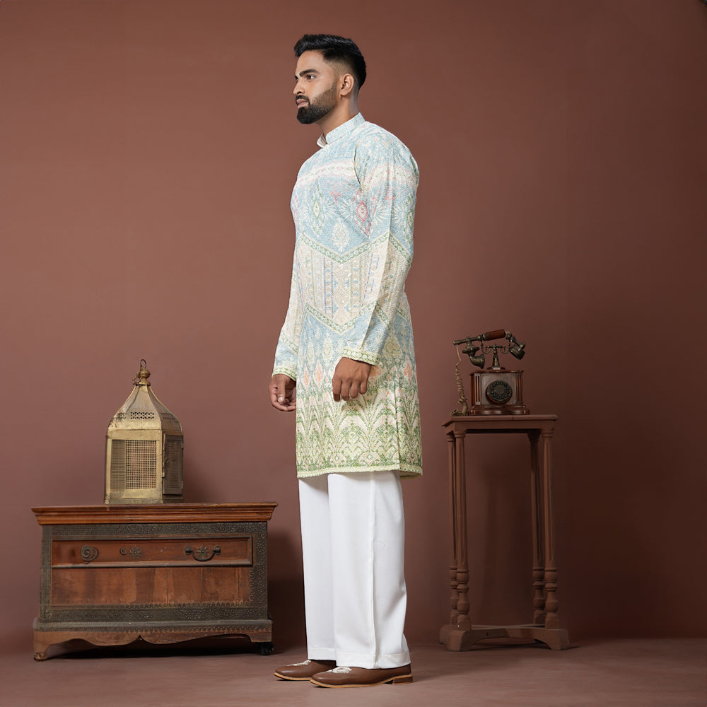 Pastel Heritage Kurta