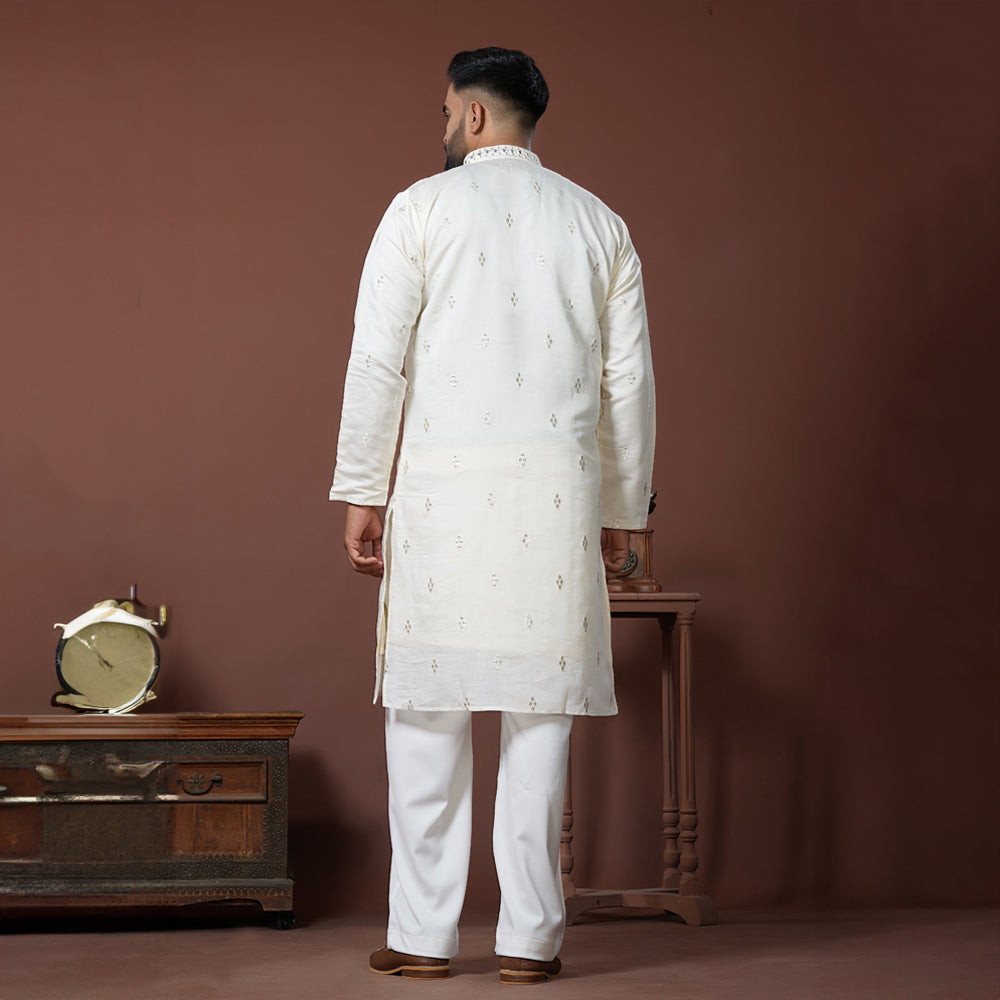 Ivory Mirror Majesty Kurta