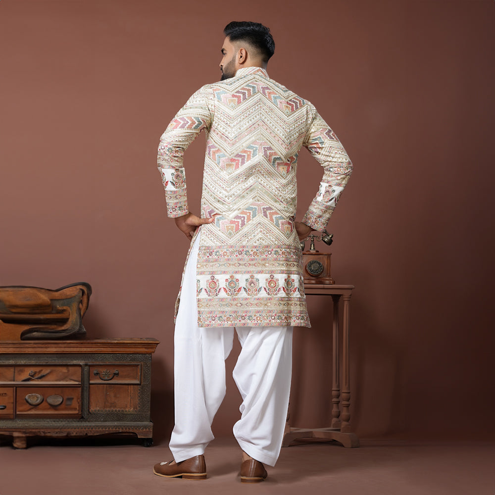 Chevron Royal Kurta