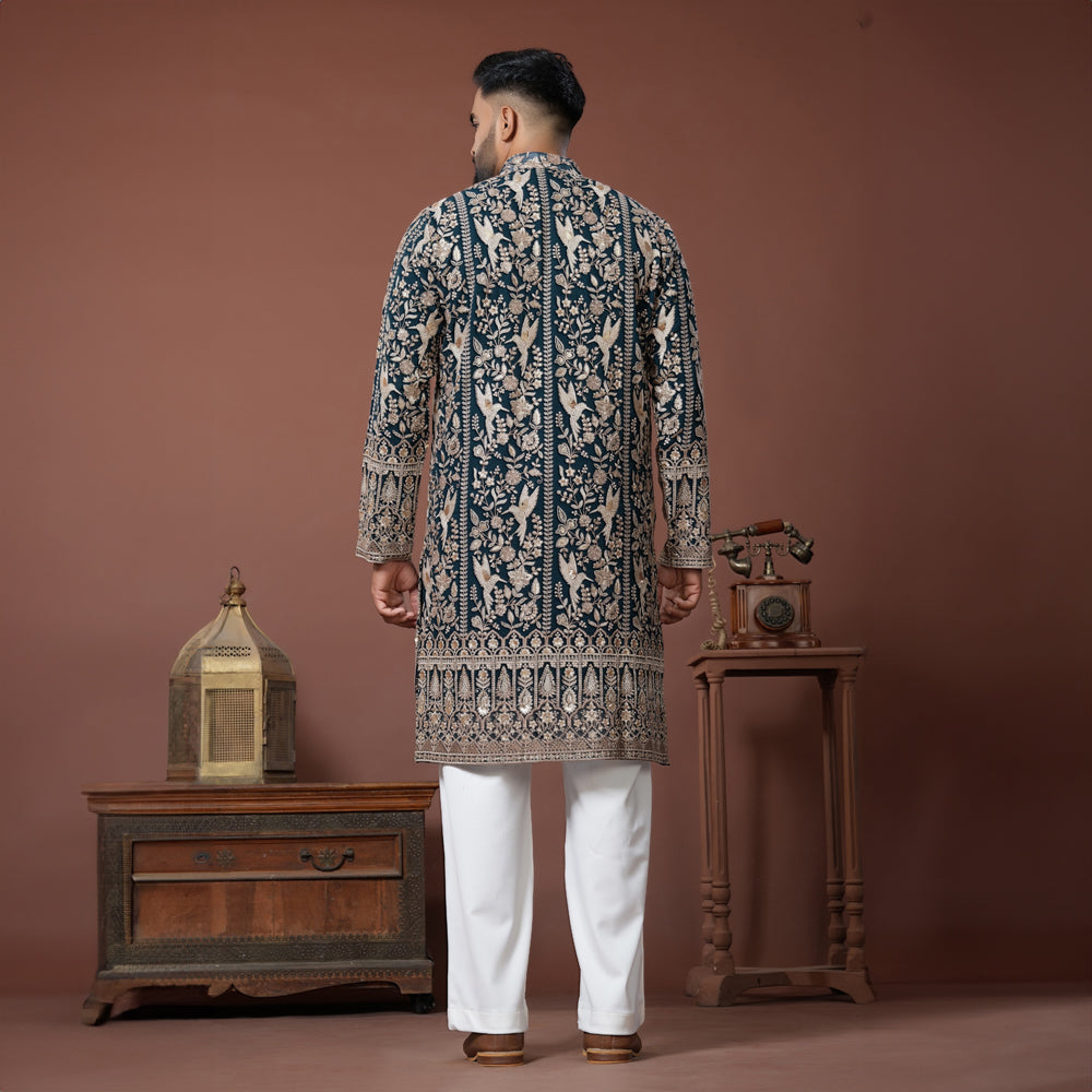 Noir Garden Kurta