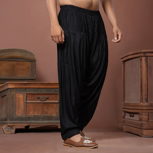 Midnight Draped Patiyala