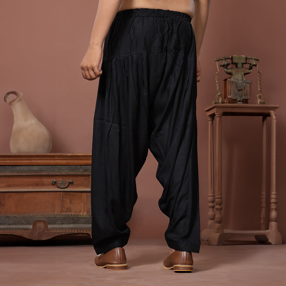 Midnight Draped Patiyala