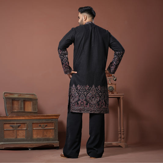 Ebony Regal Kurta Set