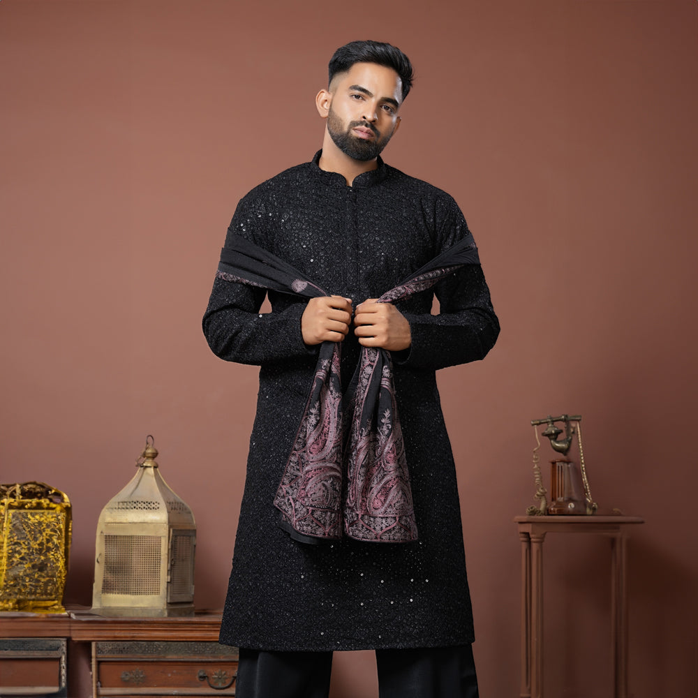 Noir Élite Kurta Set