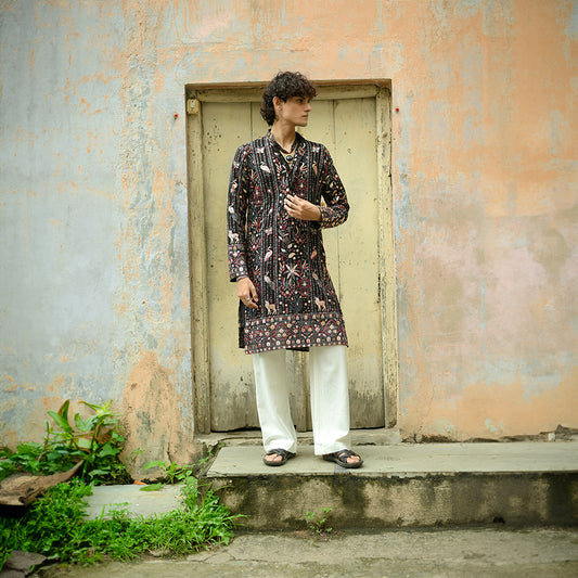 Noir Wilderness Kurta