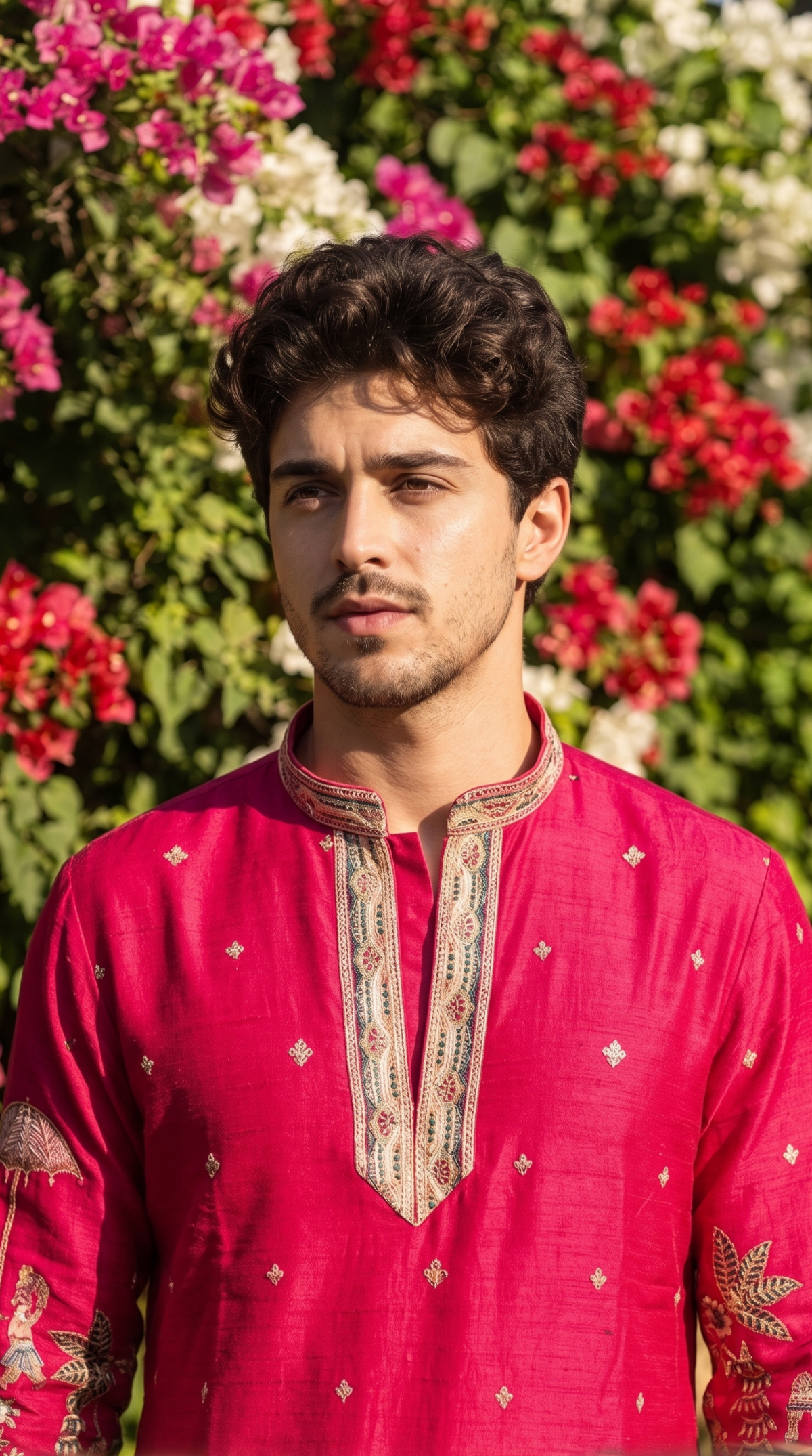 Heritage Fuchsia Pichwai Kurta