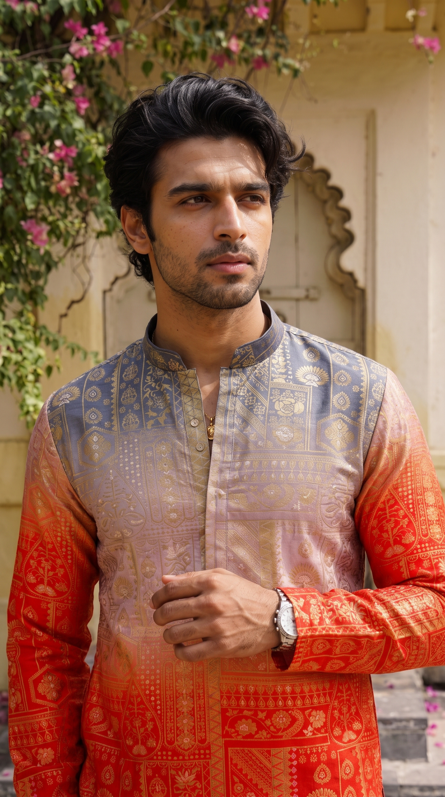 Sunset Royale Printed Kurta
