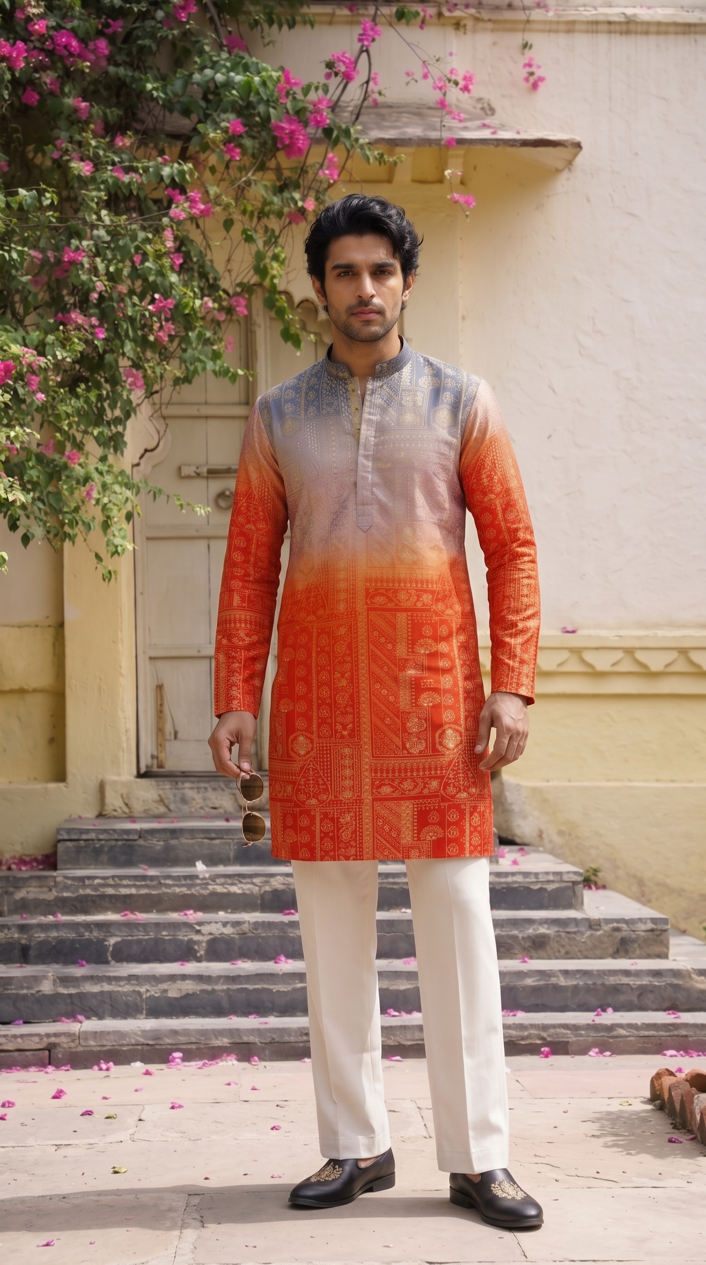 Sunset Royale Printed Kurta