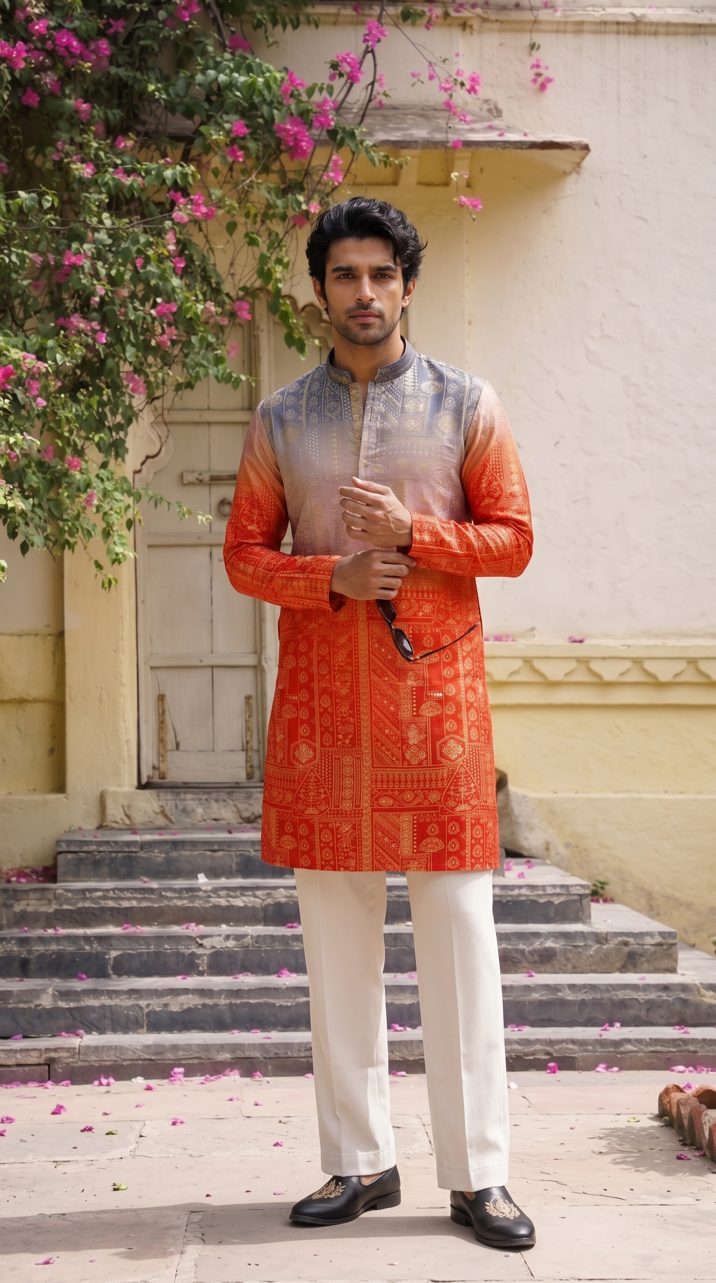 Sunset Royale Printed Kurta