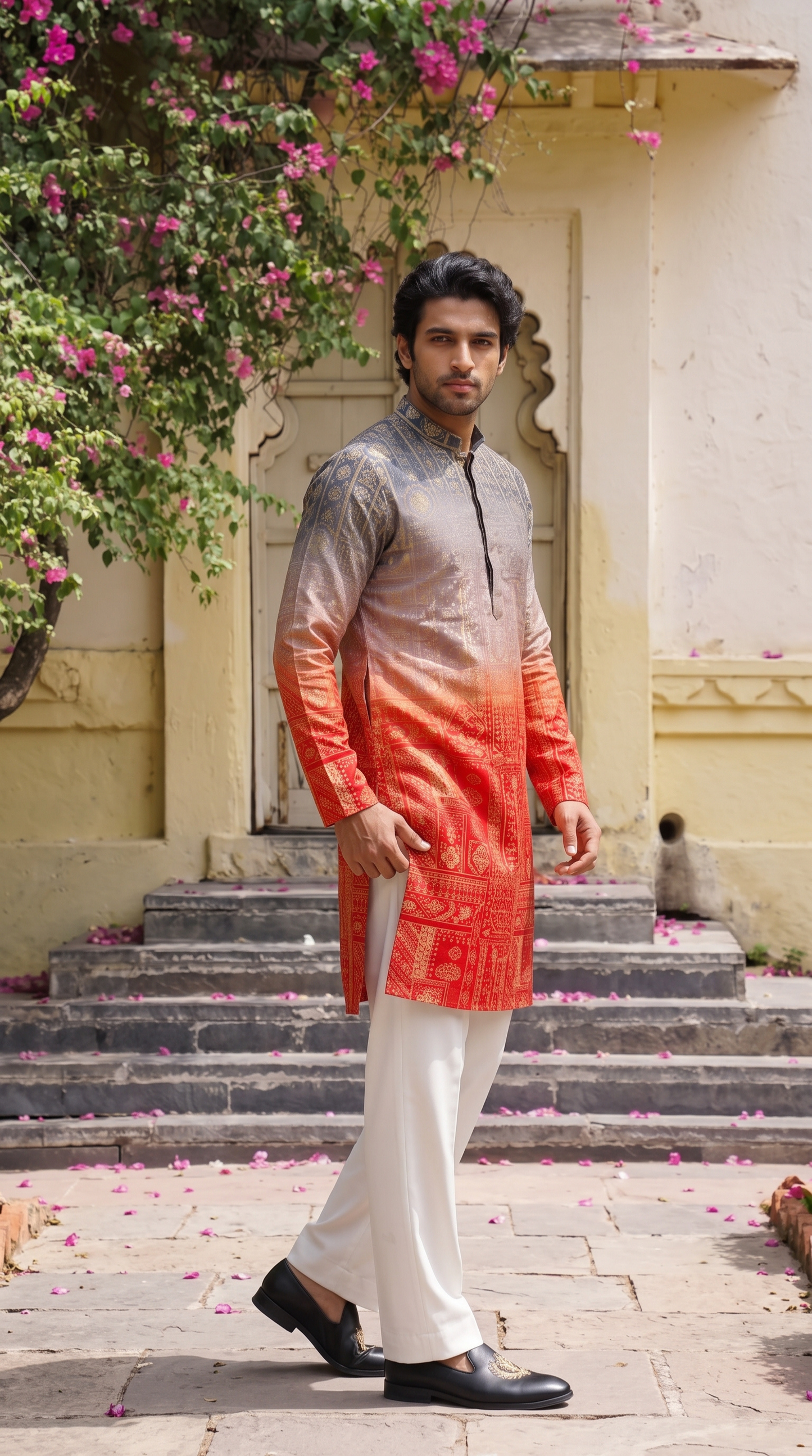 Sunset Royale Printed Kurta
