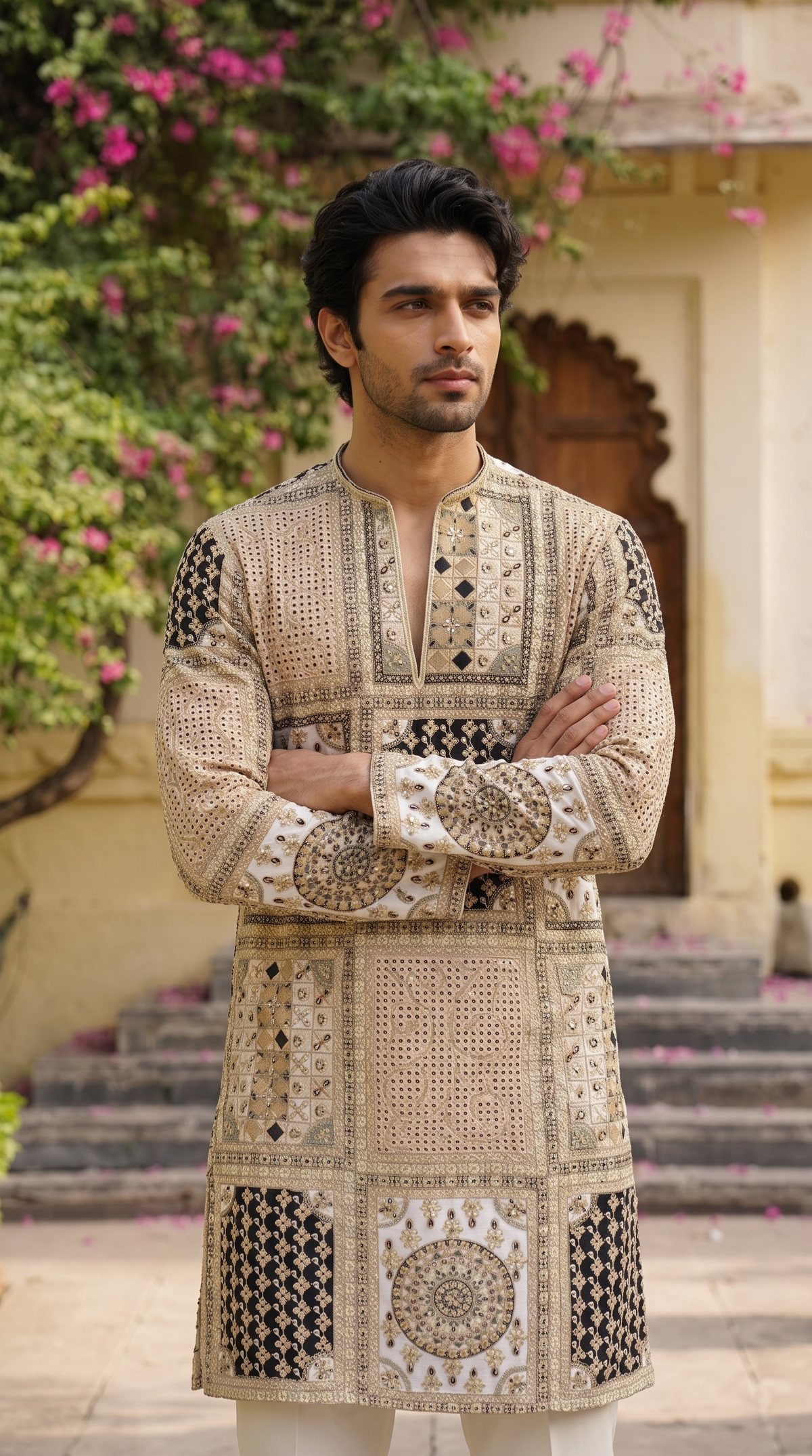 Royal Mosaic embroidery Kurta