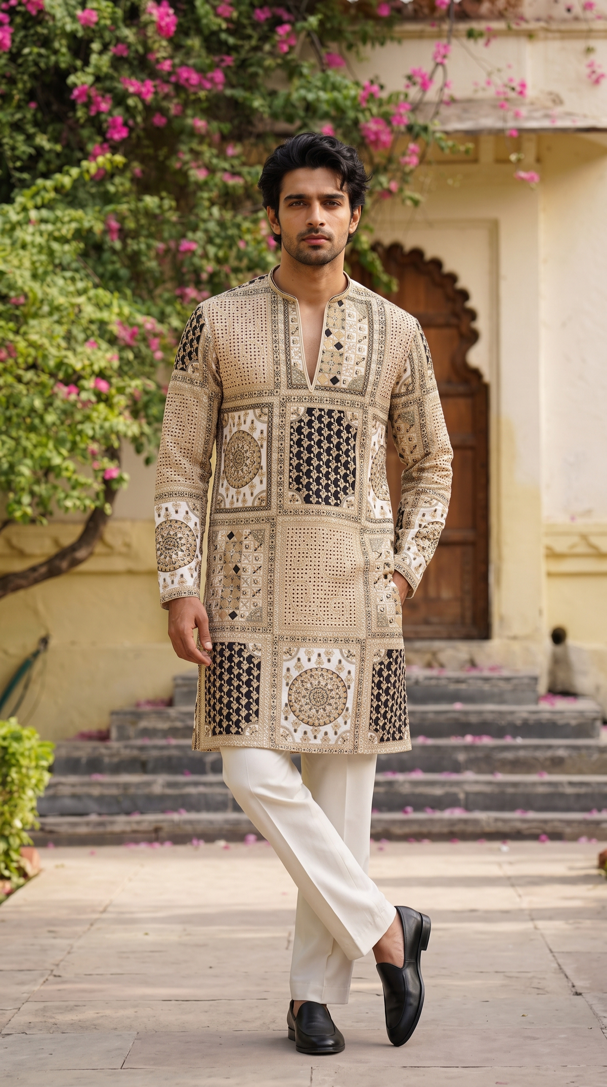 Royal Mosaic embroidery Kurta
