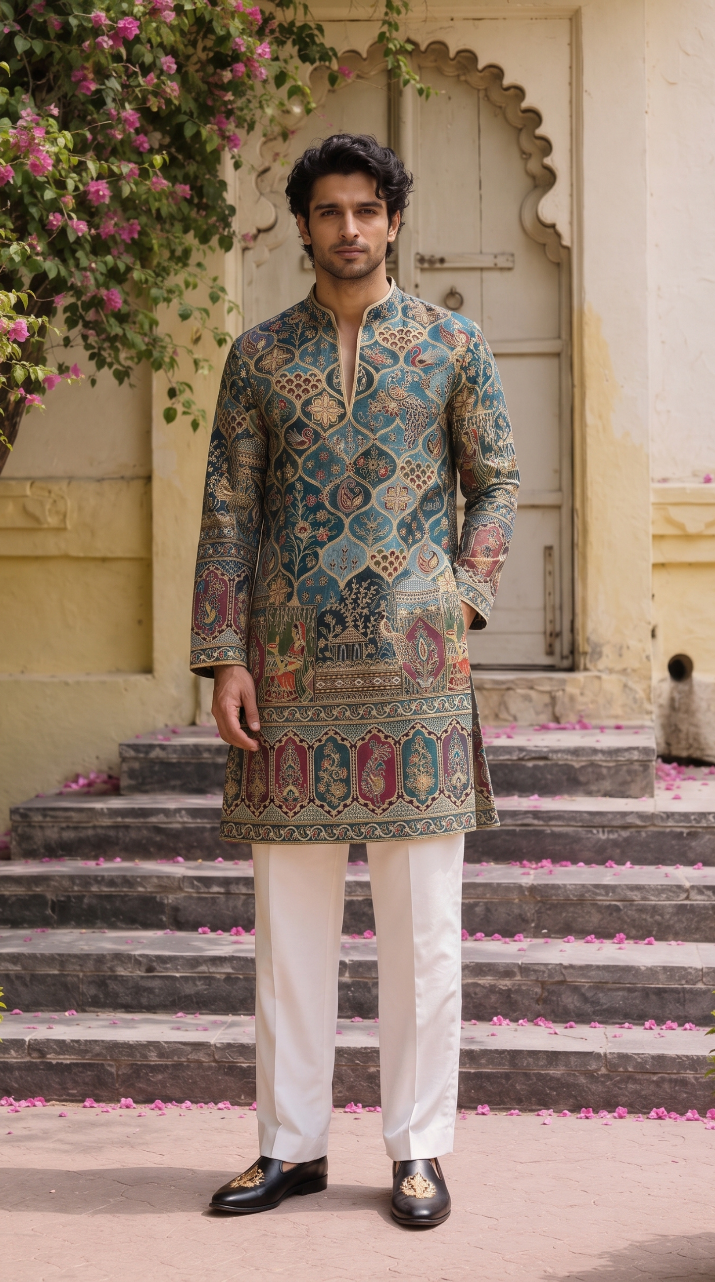 Imperial Peacock Heritage Kurta