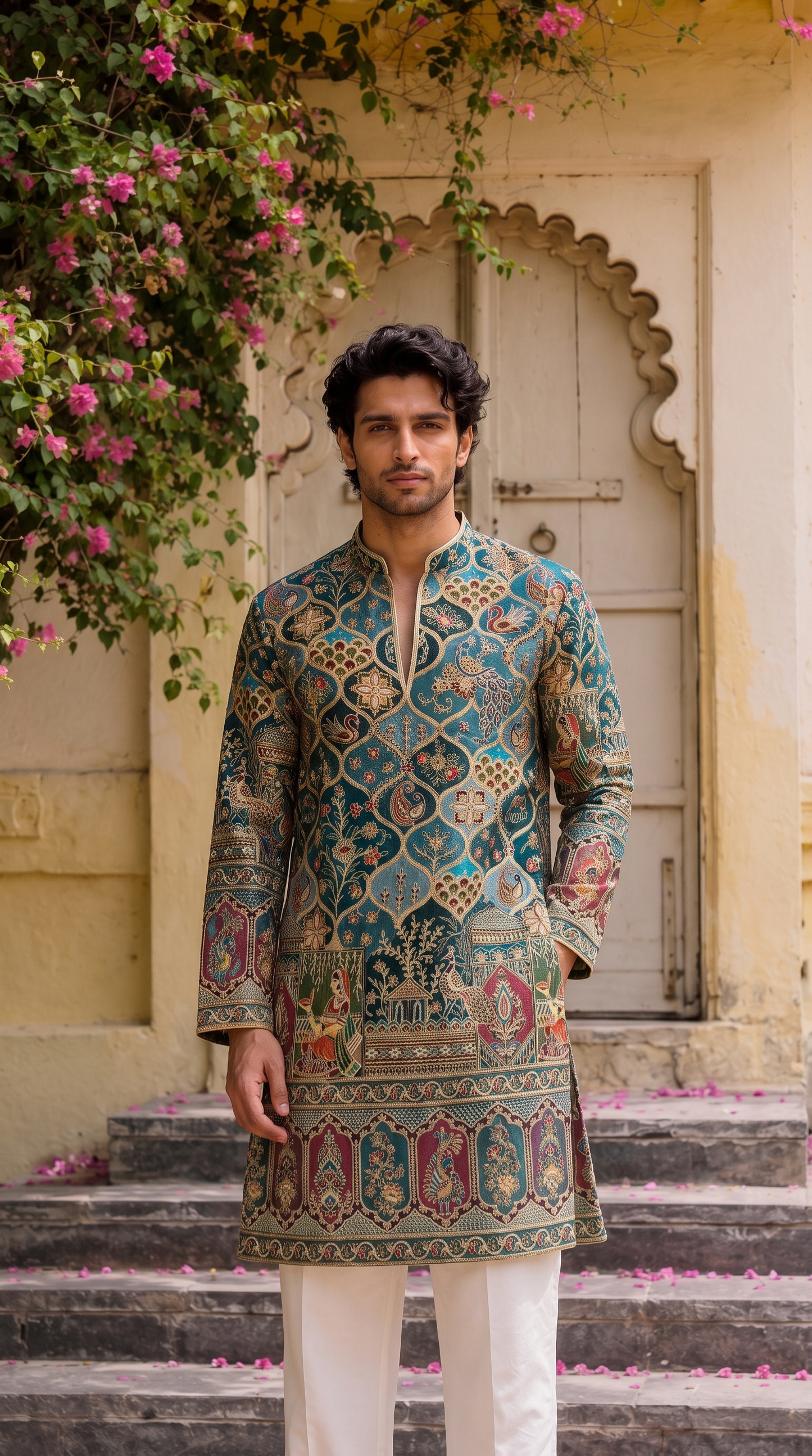 Imperial Peacock Heritage Kurta