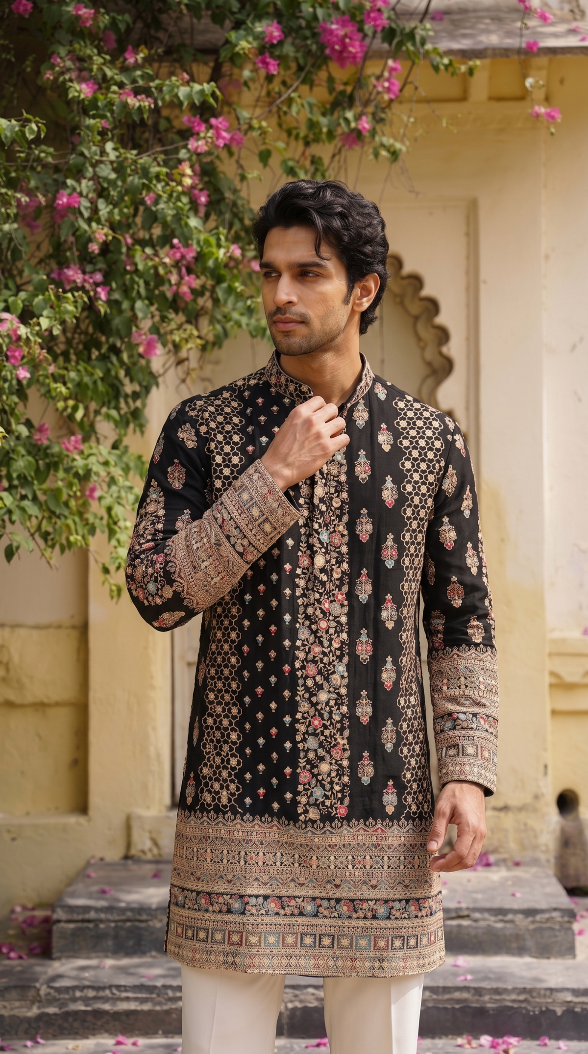 Midnight Royale Embroidered Kurta