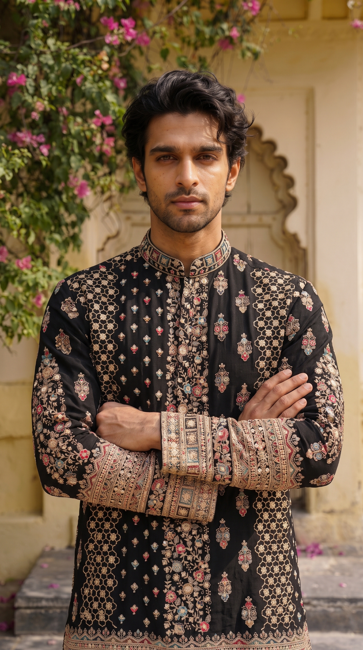 Midnight Royale Embroidered Kurta