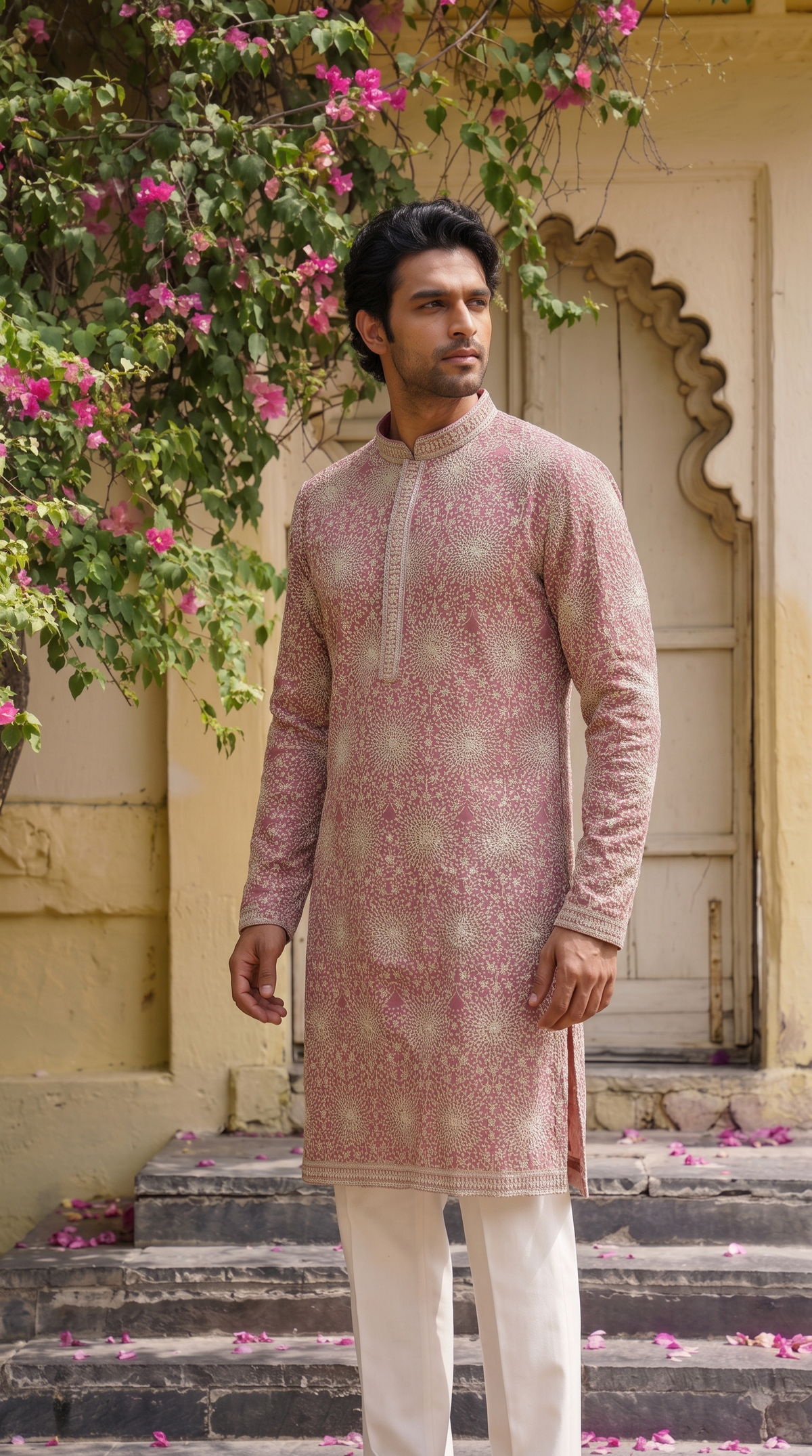 Rose Bloom Printed Kurta