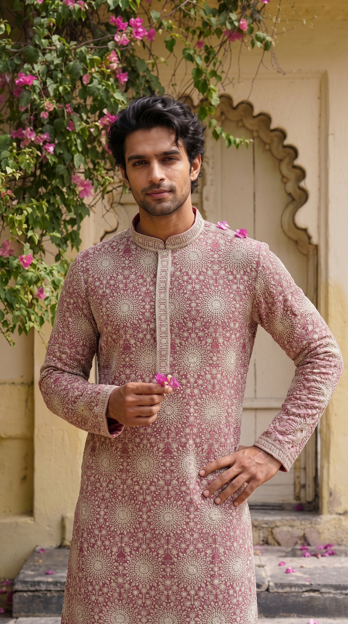 Rose Bloom Printed Kurta