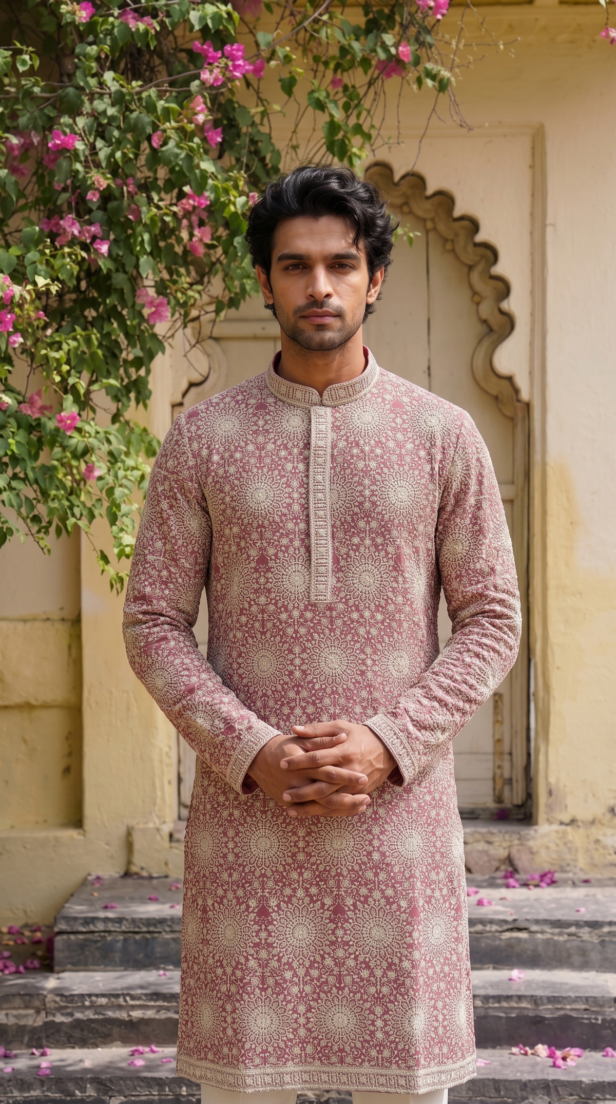 Rose Bloom Printed Kurta