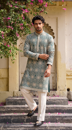 Sage Royale Printed Kurta