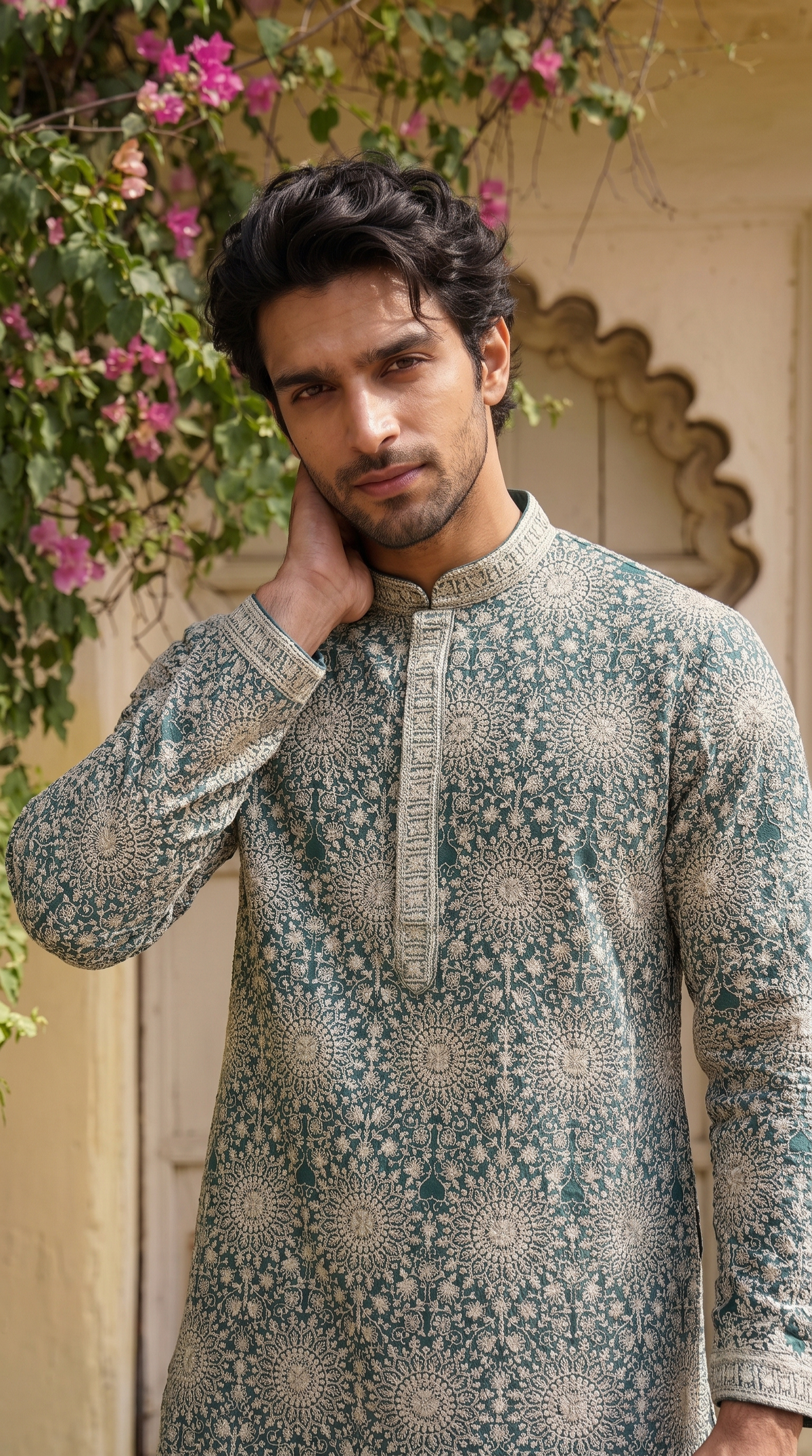 Sage Royale Printed Kurta