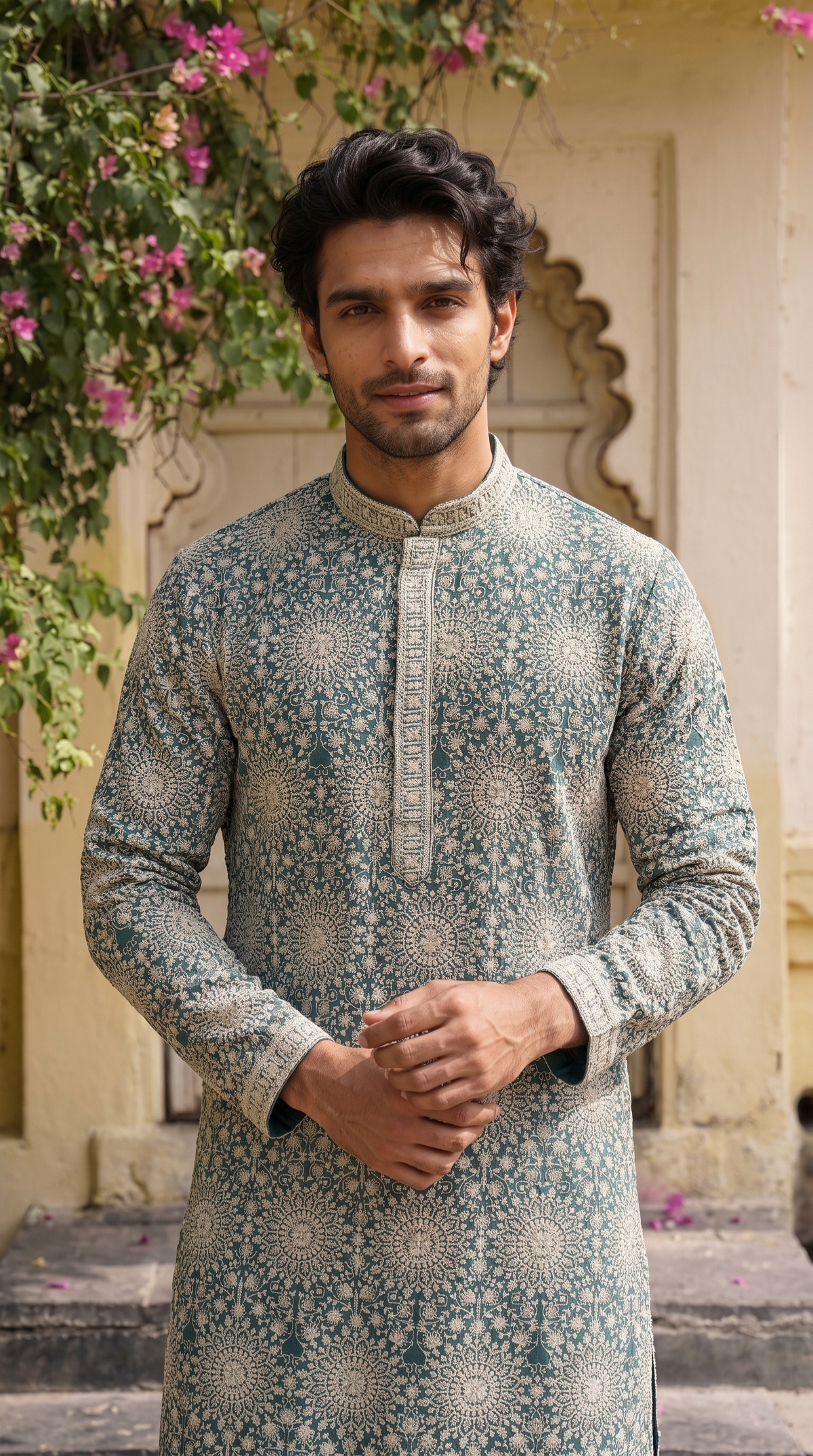 Sage Royale Printed Kurta