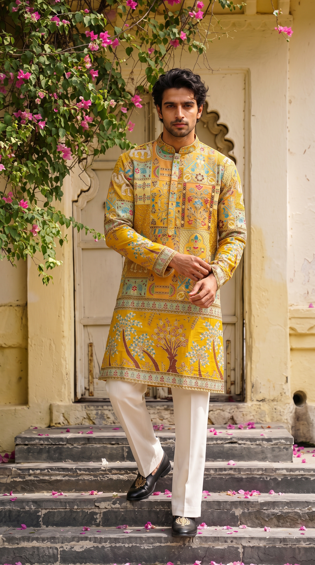 Golden Heritage Printed Kurta