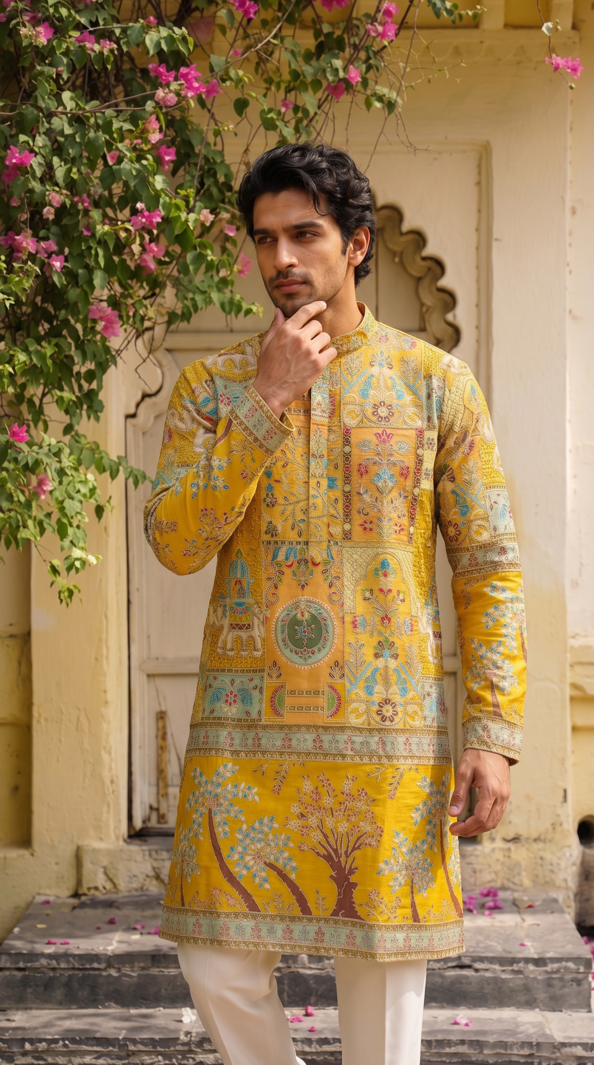 Golden Heritage Printed Kurta