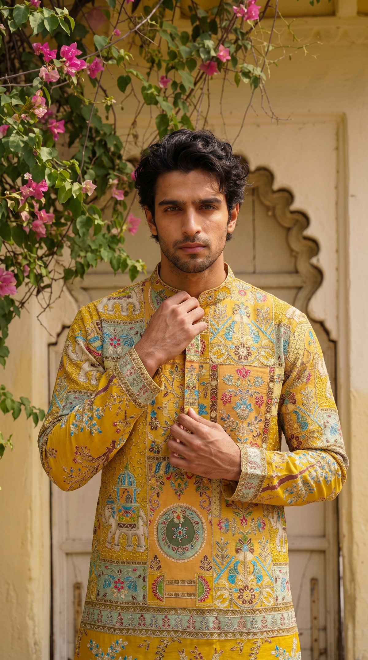 Golden Heritage Printed Kurta