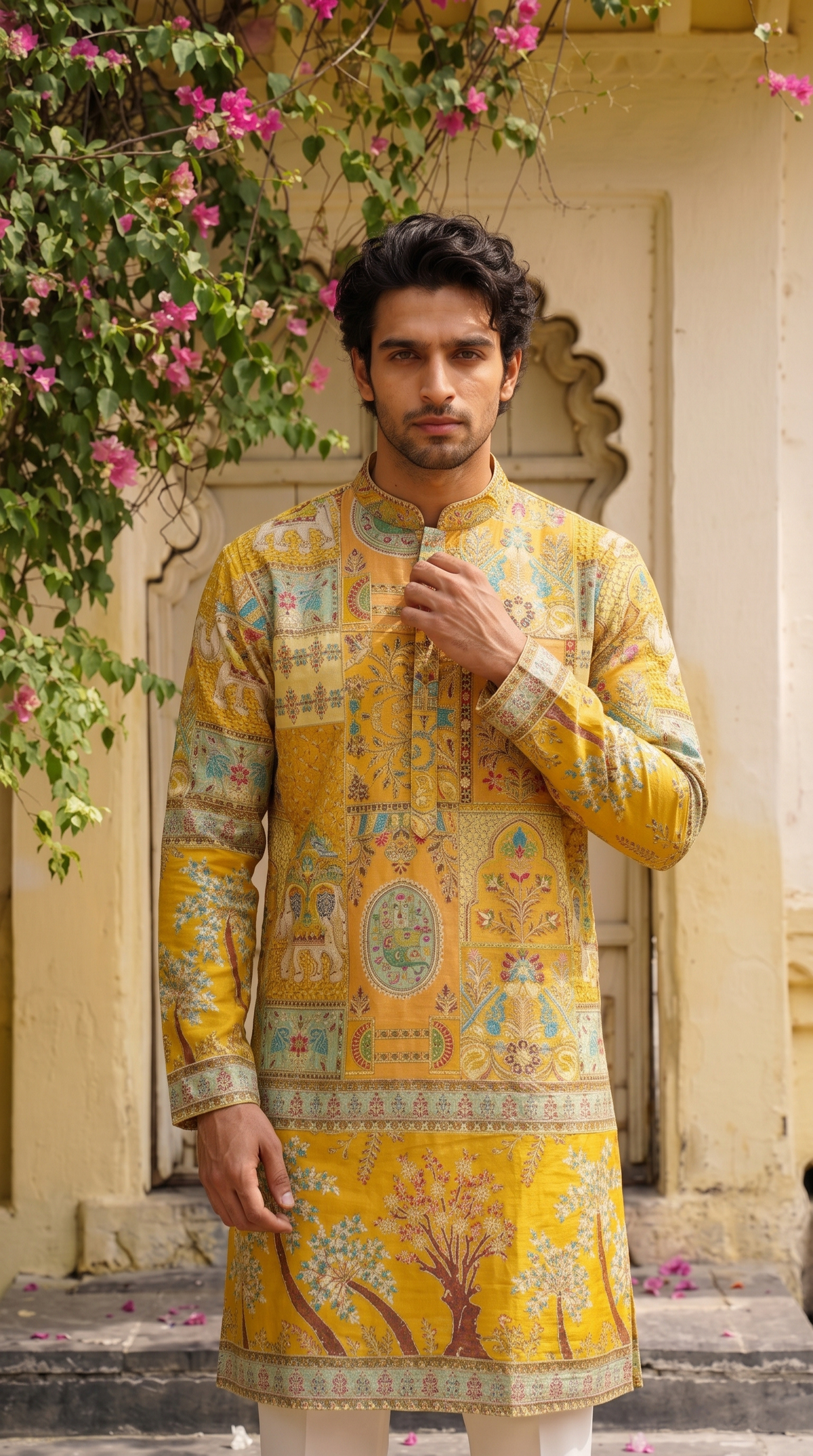 Golden Heritage Printed Kurta