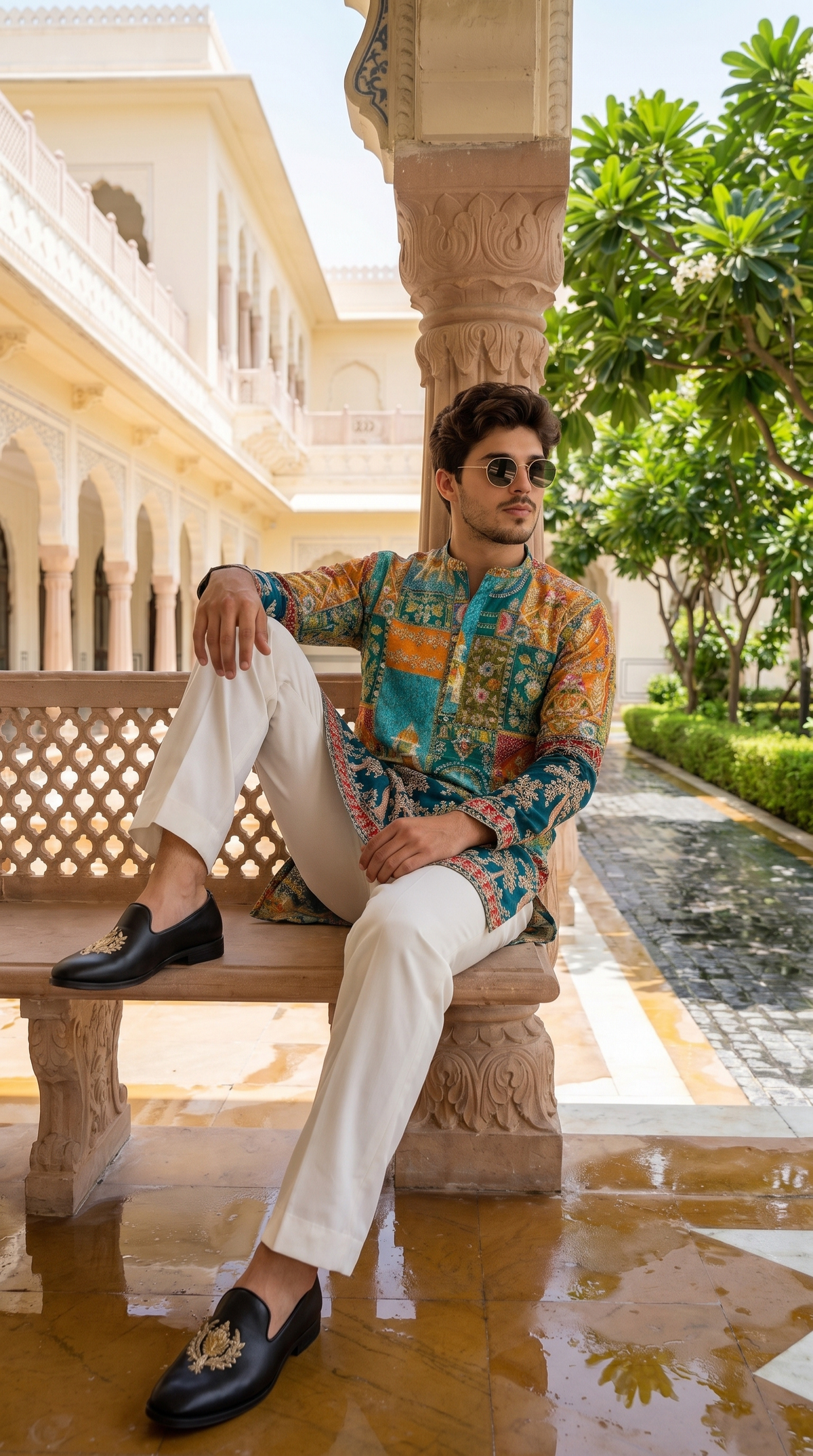 Royal Mosaic Printed Kurta