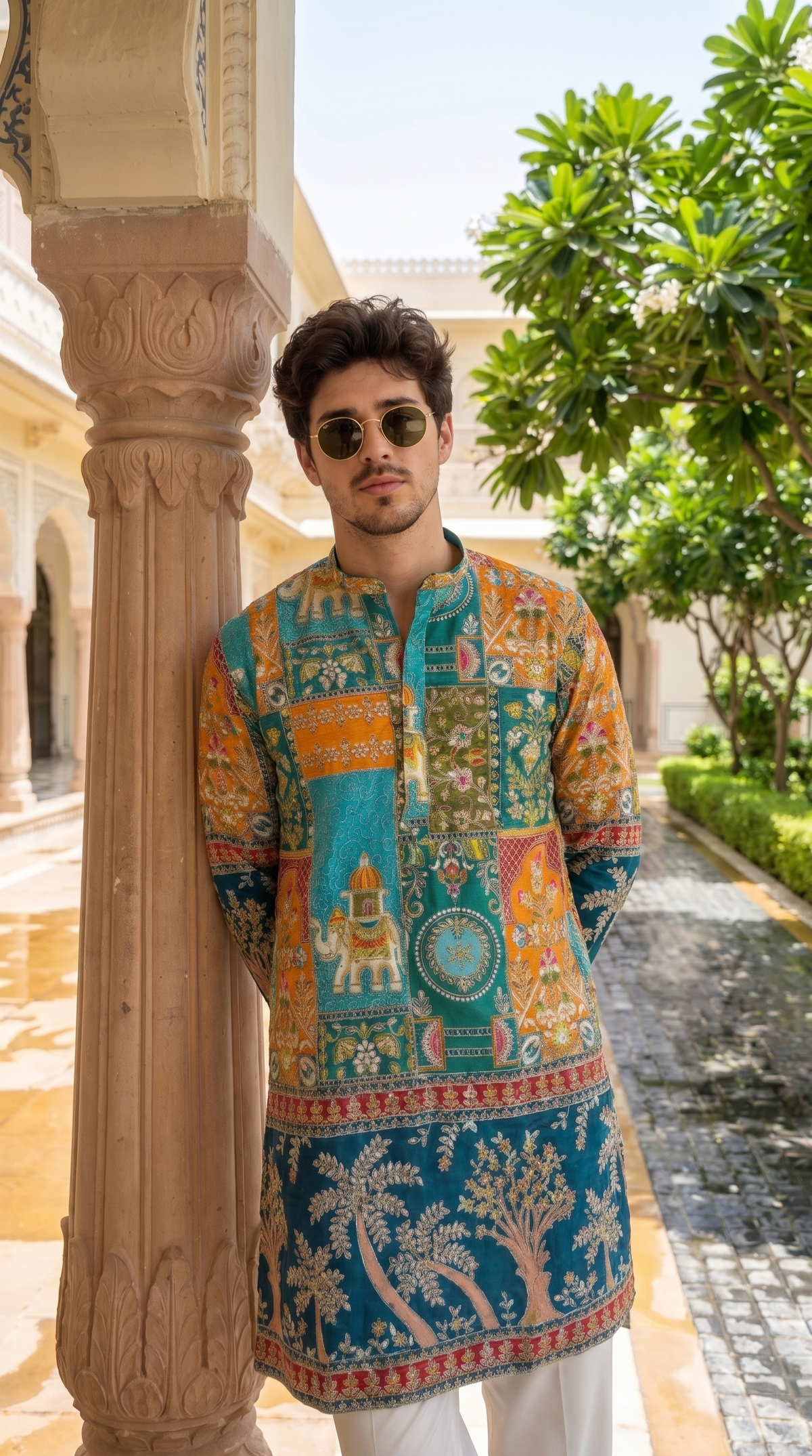 Royal Mosaic Printed Kurta