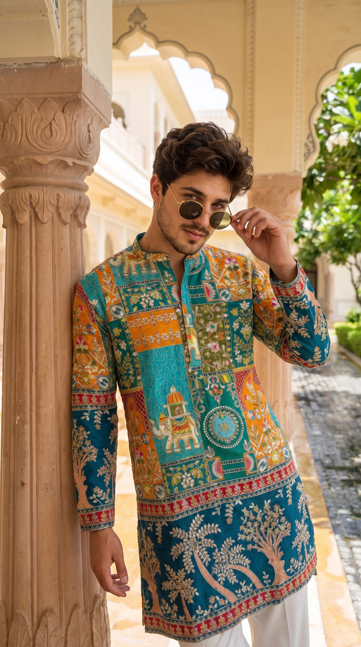 Royal Mosaic Printed Kurta