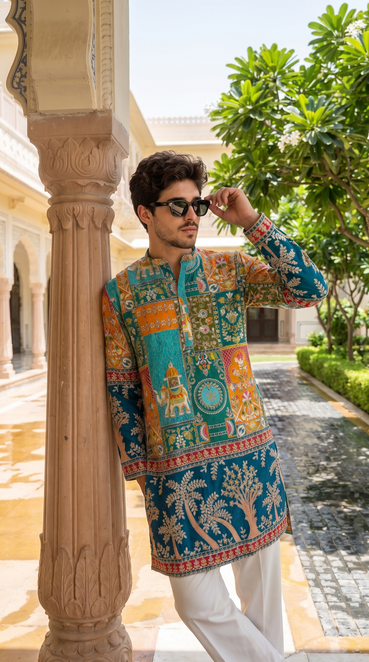 Royal Mosaic Printed Kurta