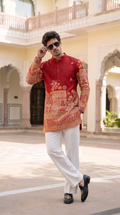 Crimson Heritage Printed Kurta