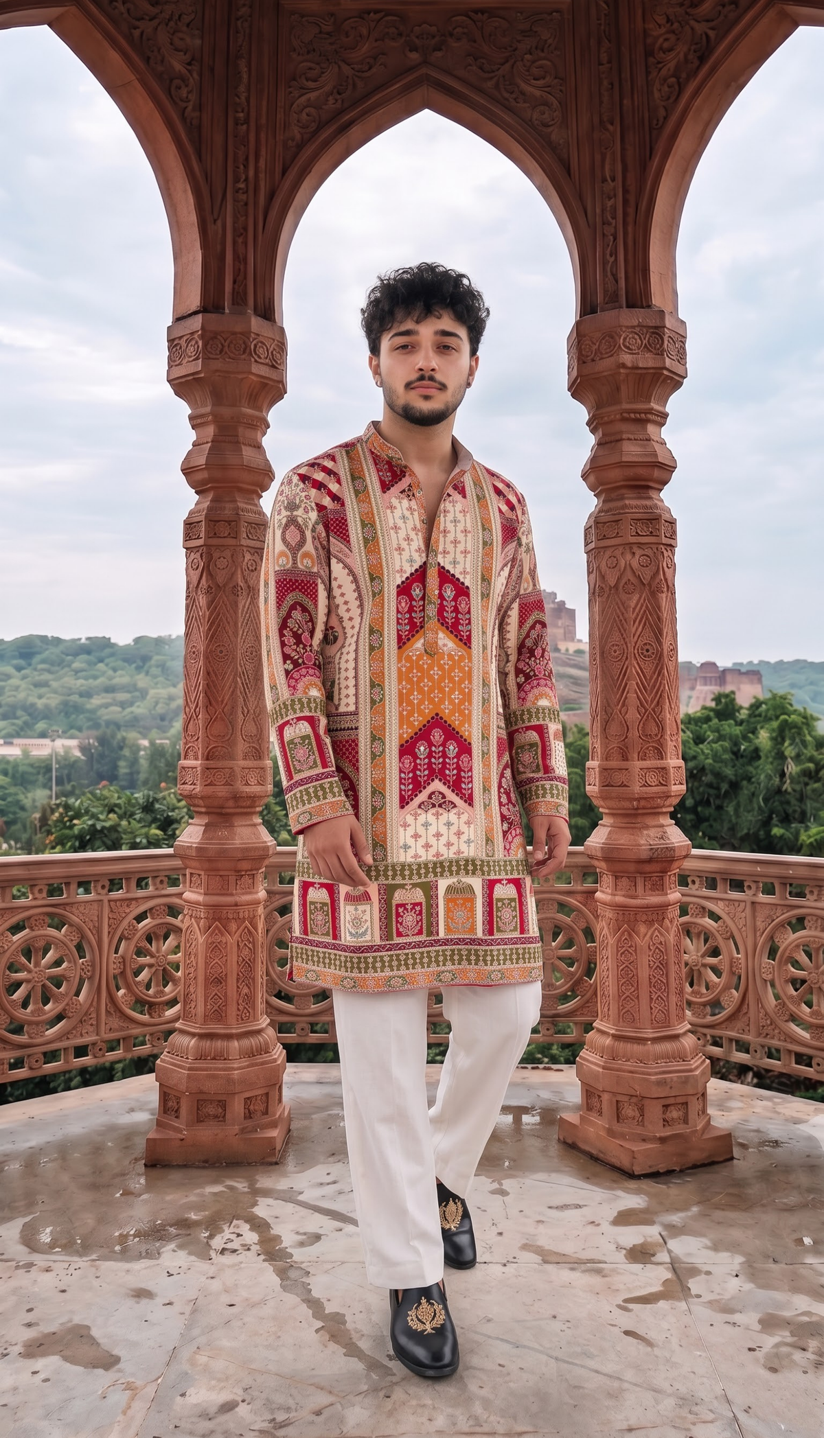 Multicolour Heritage Kurta