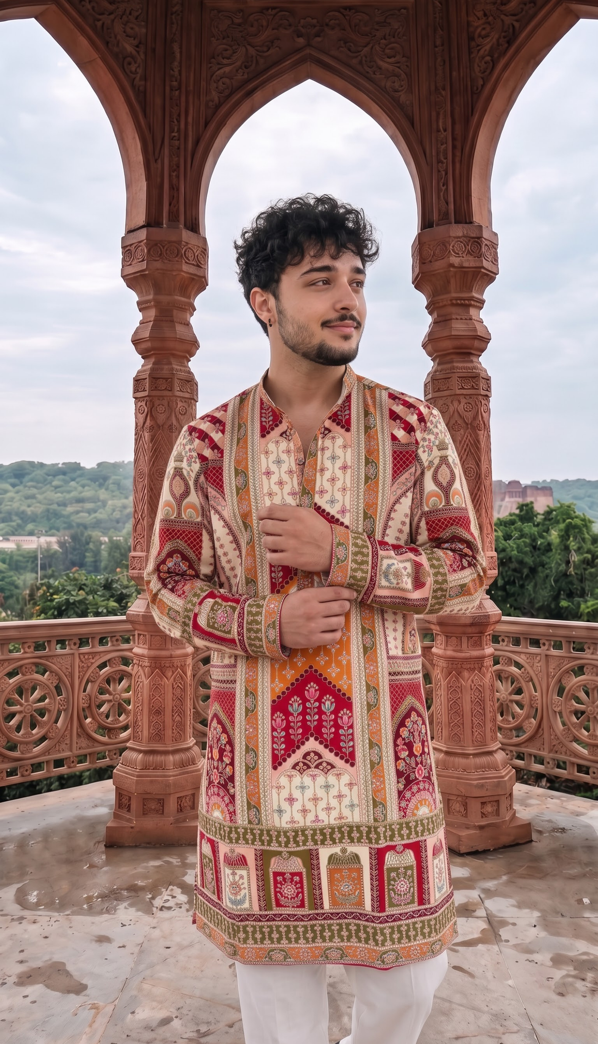 Multicolour Heritage Kurta