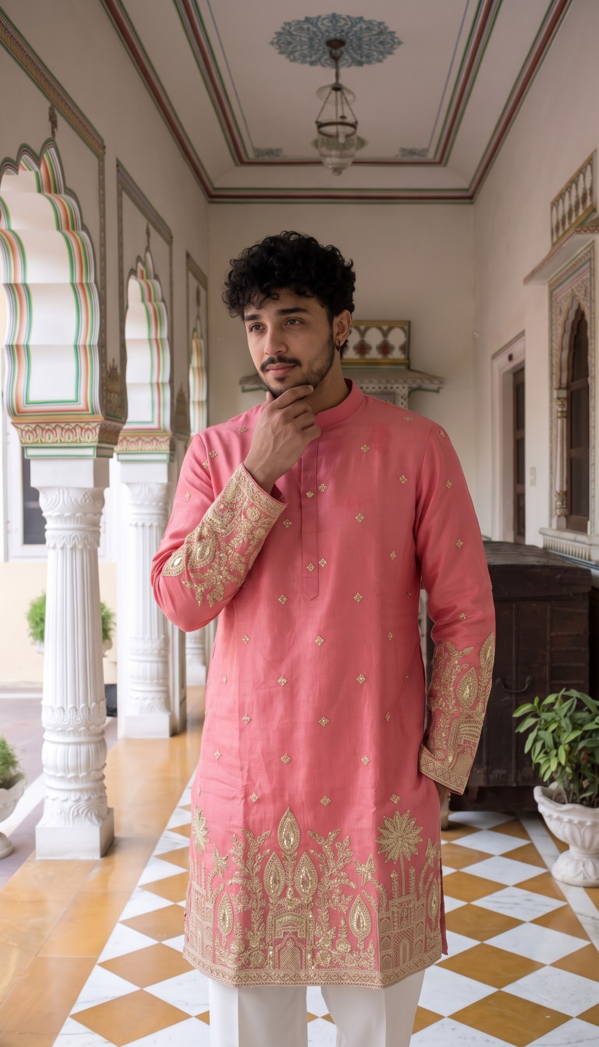 Rose Pink Kurta